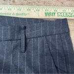 Brunello Cucinelli  Italian Wool Pinstripe Pants With Chain Detail Womens Size 12 Photo 8