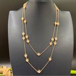 Kate Spade Rose Gold Gatsby Dot Clear Pave Crystals Mini Scatter Necklace 14g. Photo 0