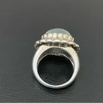Sterling Silver Vintage 925 Signed  Chalcedony Natural Stone Ring Size 6.5 Photo 8