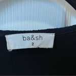 Ba&sh Black Textured Pepino Short Dress Size 2 Robe US Medium Photo 5