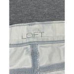 Loft Women's Denim Skirt, Size 10 White Photo 2