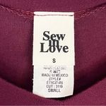 SEW IN LOVE Wine Red V Photo 8