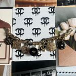 Anne Klein GOLD & BLACK  PEEKABOO WATCH Photo 3