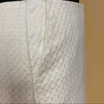 Topshop 🛍️  White Textured Tweed Embroidered A-Line Mini Skirt Size US 6 Photo 3