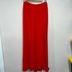 Valentino Garavani NWTs Vintage Valentino Red Maxi Ruffle Skirt Photo 4