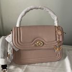 Coach Marlie Top Handle Satchel In Colorblock With Border Quilting Photo 2