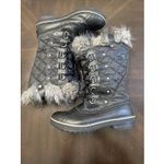 Sorel  Womens Boots Size 7.5 Tofino Black Quilted Waterproof Faux Fur Black Snow Photo 8