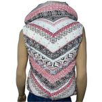 Erin Snow Women’s Size S Reversible Winter Print to Metallic Silver Down Vest Black Photo 6