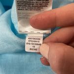 Chico's Chico’s No-Iron Linen 3/4 sleeve sheer Shirt in bright baby blue size US 10 Photo 11