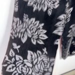 Vintage Academia Whimsigoth Rayon Silk Velvet Rose Mesh Double Lined Loose Pants Size M Photo 8