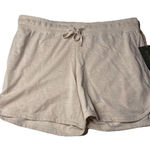 Stillwater Cream Sweat Shorts With Pockets Drawstring waist Womens XL New Photo 0