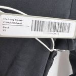 Everlane Black V Neck Bodysuit New Size XS Photo 6