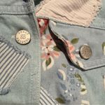 Susan Bristol  Floral Patchwork Vest - Light Blue and Pink Photo 6