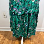 Knox Rose  Dress Women S Green Floral One Shoulder Maxi Smocked Spring Cottage Photo 6