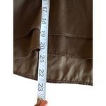 XOXO Womens Olive Green Cold Shoulder Layered Blouse Lightweight Ruffle Size S Photo 4