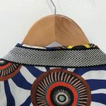 Maliparmi Shacket designer shirt jacket fluid tribal glass Anthro button Photo 5