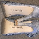 Gianni Bini  Platinum Silver Merillee Rhinestone Bootie Open Toe size 7M Photo 5