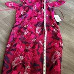 H by Halston Halston Bright Raspberry Dress with Floral lace embroidery Photo 8