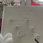 A New Day  Stud Earrings Sterling Silver Cubic Zirconia nickel free jewelry 3pair Photo 1