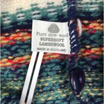 EDINBURGH Lambswool Cardigan Sz M VTG 80's Oversize Holiday Cozy Made Scotland Black Size M Photo 9