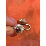 Lot D028 earrings old fashion screw on no hole 925 sterling silver Photo 5