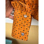 Free People Show Stoppin' Sepia Brown Button Blouse - Size - XS Photo 7