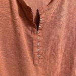 Aerie  Burnt Orange Ribbed Long Sleeve Henley Bodysuit XL NWT Photo 2
