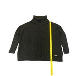 Michael Kors Women's Sweater Turtleneck Black Wool Blend Waffle-knit Size Large Photo 2