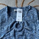 Abercrombie & Fitch π | Blue Knit Sweater Bodysuit O- Ring XXS Photo 3