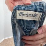 Madewell Distressed Jean Overall Shorts Photo 4