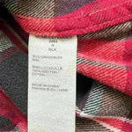 Woolrich  Sz M Womens Red Plaid Flannel 100% Cotton Button Down Shirt Photo 6
