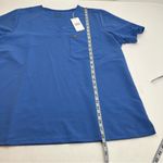 FIGS  Catarina One Pocket Womens Scrub Top Ceil Blue Shirt XXL‎ NEW *EMBROIDERED Photo 12