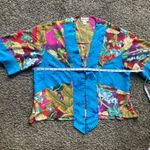 Shanghai Tang Blue Red High Low Shirt Size XL Photo 2