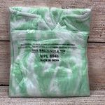 Waffle Hookup Tie Dye Hoodie Pullover Waffle Knit Lightweight [Size X Small] NWT Green Photo 2