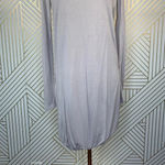 Reiss  Beige Jersey Long Sleeve Draped Back Dress‎ Photo 2