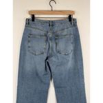 We The Free People Womens Jeans Blue Long Lines Slit Straight Button Fly Size 28 Photo 9