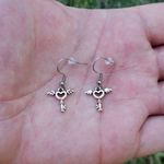 Brandy Melville brandy heart key earrings Photo 0