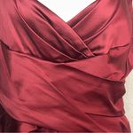 Jones New York  Backless Burgundy Formal Party Bridesmaid Sleeveless Dress petite Photo 5