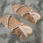 Wild Pair  White and Silver Studded Sandals Photo 1