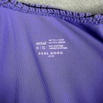 Aerie  Lurex Crinkle Babewatch One Piece Swimsuit Purple Size XL Photo 8