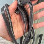 White Fox Boutique White Fox Ribbed Long Sleeve Cropped Top Waist Tie Size Medium Photo 2