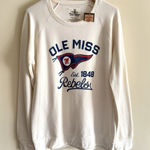 Women's Three Square Royce Apparel Ole Miss Comfy Crew Oversize Sweater 2XL Size 2X Photo 0
