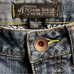 Volcom Boyfriend Cut Factory Distressed Medium Wash Denim Jeans Shorts Size 1 Photo 3