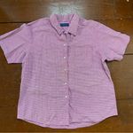 Karen Scott  Pink and White Checkered Shirt Photo 0