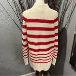 Style & Co 🍒 100% COTTON CREAM AND RED STRIPED SWEATER SIZE X-LARGE🍒 Photo 3