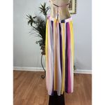 Papaya  Woman Dress M Halter Neck Lined Boho Vacation Preppy Zipper Back Boho Y2K Photo 3