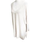Garnet Hill Women’s 100% Organic Linen Tunic Size Medium V- Neck Light Beige Photo 1