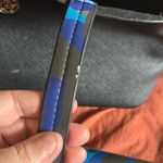 Black and Blue Tote with Geometric Design Photo 5