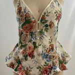 Victoria's Secret Vintage Victoria’s Secret Floral Satin Teddy Bodysuit – Women’s Medium Lingerie Photo 0