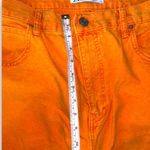 ZARA  women’s orange wide leg high rise jeans size 34 Photo 4